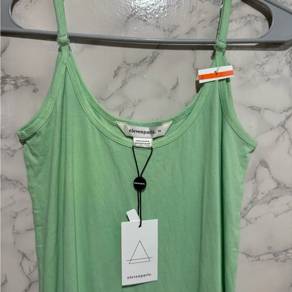 NEW Eleven Paris Mint and White Maxi Dress Size XS